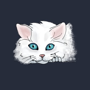 White Cats have the prettiest eyes T-Shirt