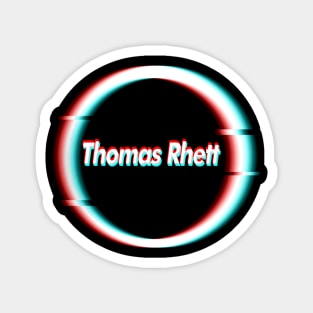 Glitch art - Thomas Rhett Magnet