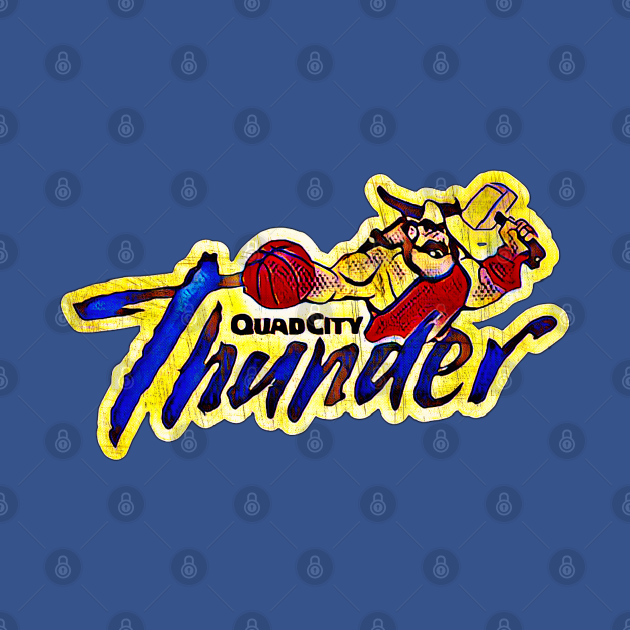 Quad City Thunder Basketball Quad City Thunder TShirt TeePublic