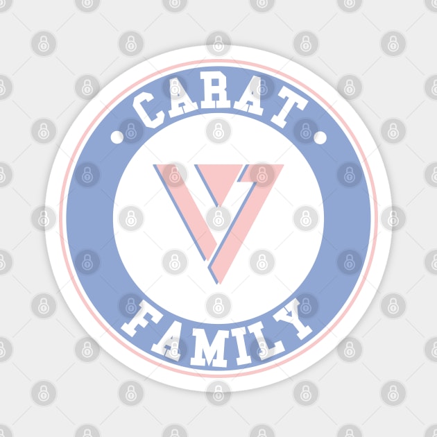 Seventeen carat family logo emblem Magnet by Oricca