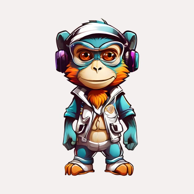 monkey gamer by anurak2516