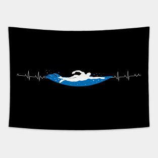 Swimming heartbeat Tapestry