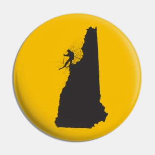 Ski New Hampshire Granite State Skier Pin