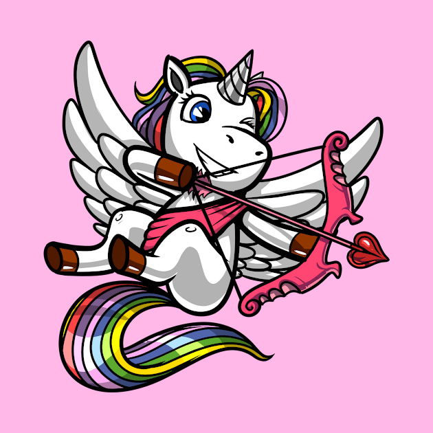 Unicorn Valentines Day Cupid by underheaven