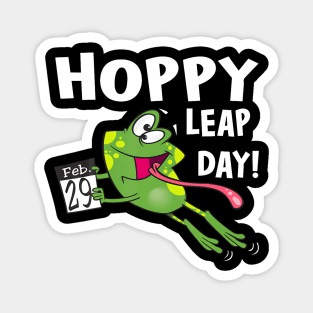 Funny Frog Hoppy Leap Day February 29 Leap Year Birthday Magnet