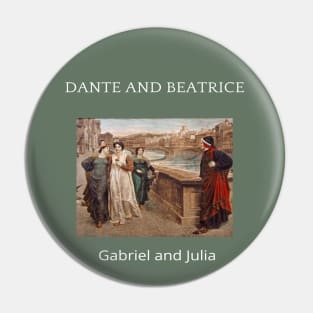 Dante and Beatrice Pin