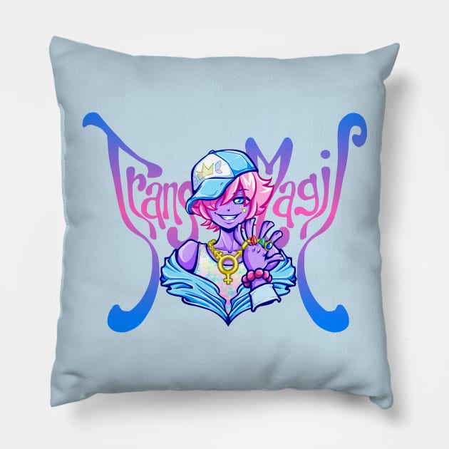 Trans Magic Pillow by judechelfiearts