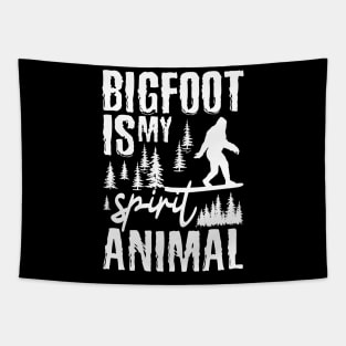 BIgfoot Is My Spirit Animal Tapestry