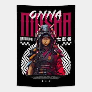 Onna Musha Anime Girl Samurai Tapestry