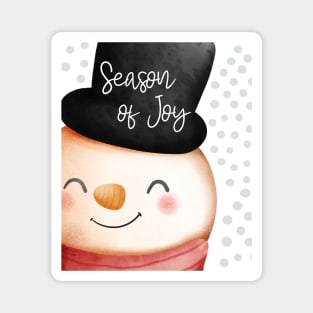 Cute Christmas Snowman Magnet