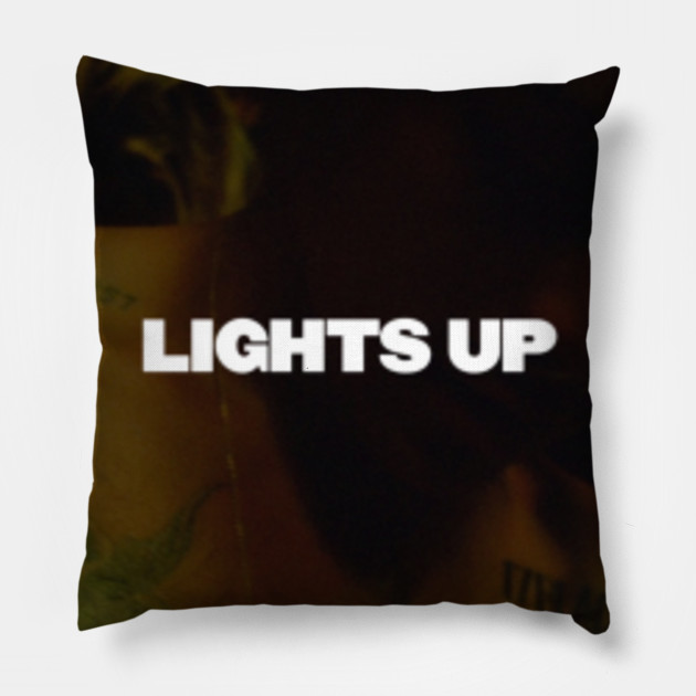 Harry Styles Lights Up Harry Styles Pillow Teepublic