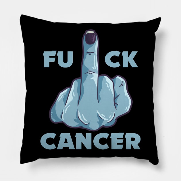 Fuck Cancer Pillow by fansinn