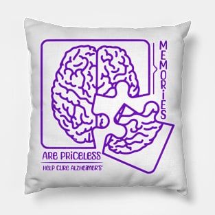 Memories Are Priceless - Alzheimer's Awareness Puzzle Design Pillow