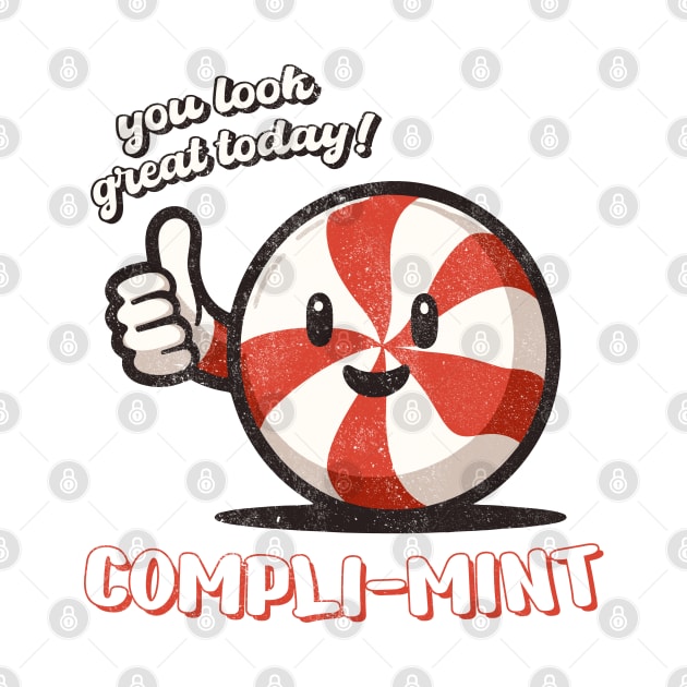 Compli-mint - Peppermint Pun Vintage by BoundlessWorks