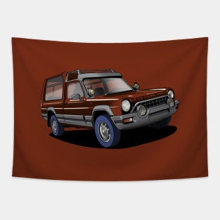 Brown Matra Rancho Car Tapestry