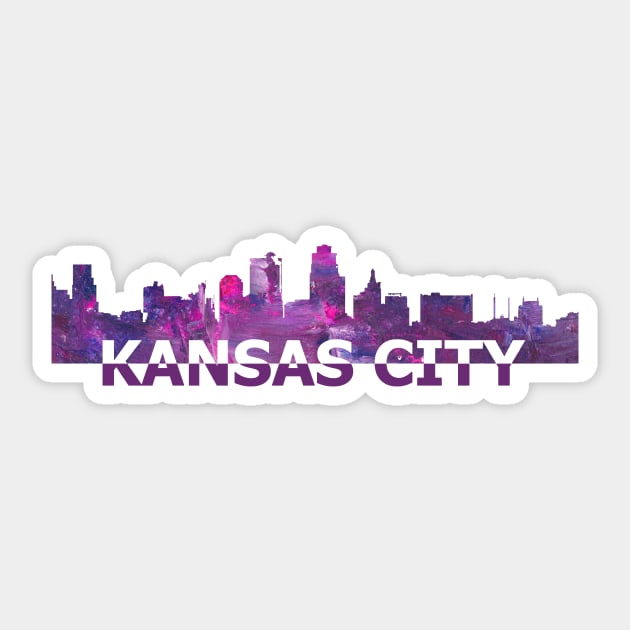 KC Football Skyline Sticker