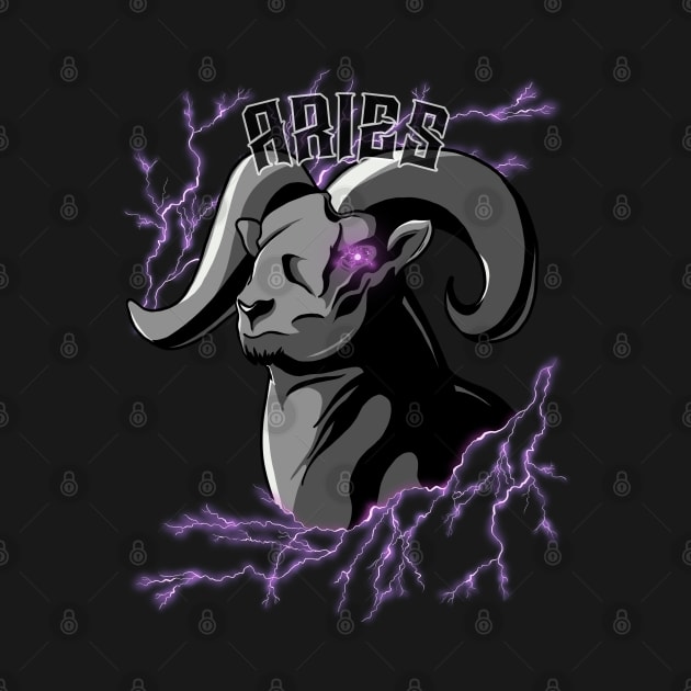 Lightning Aries (purple) by RampArt