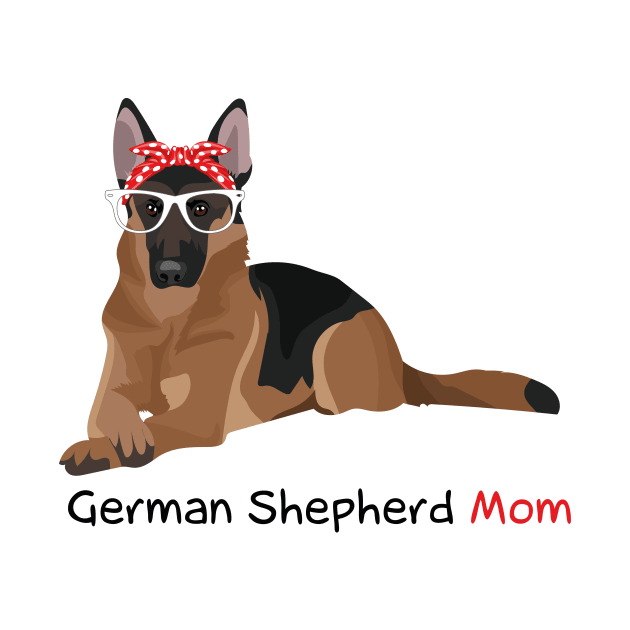 German Shepherd Mom Bandana Womens DSH by magazin