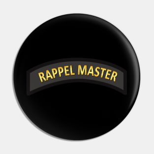 Rappel Master Tab Black - Gold Pin