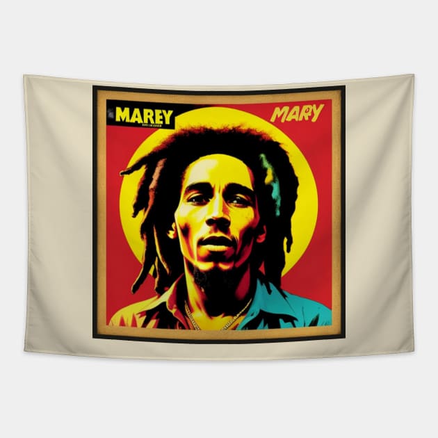 Reggae Music Legend Vinyl Record Artwork II Tapestry by musicgeniusart