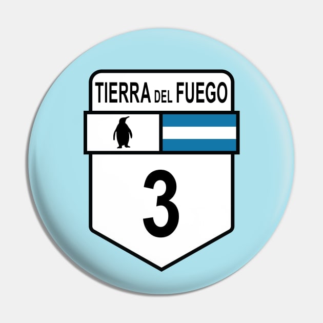 Ruta 3 Tierra del Fuego Pin by Cerealbox Labs