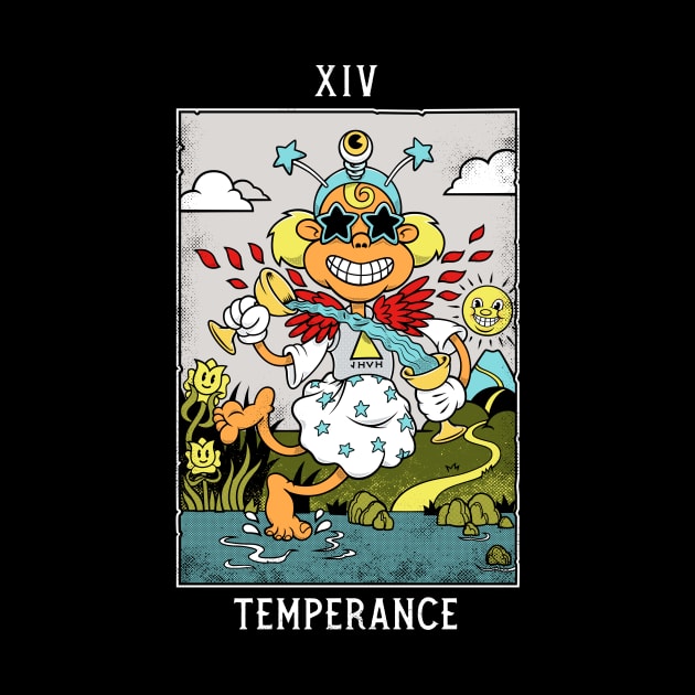 Temperance - Mystical Medleys - Vintage Cartoon Tarot by Mystical Medleys