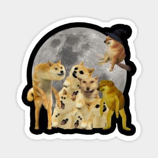 Halloween Creepy Doges Magnet