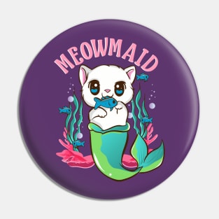 Cat Mermaid Meowmaid Pin