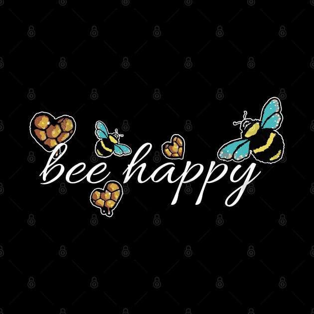 Bee Happy Cute Honey Bee Design Women/Girls by mikels