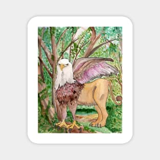 Gryphon In the Forest Magnet