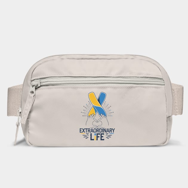 Extraordinary Life: Down Syndrome Awareness Design by Pixel Threads 