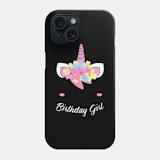 Birthday Girl Unicorn Party Phone Case