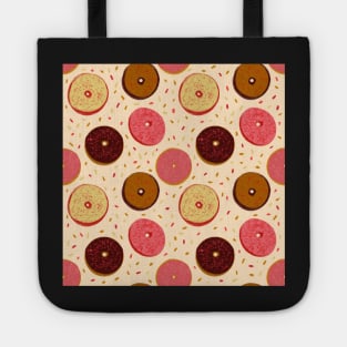 Donut Pattern on Yellow Tote