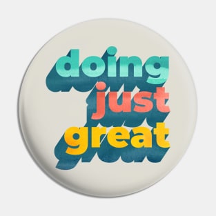 Doing Just Great Word Art Pin