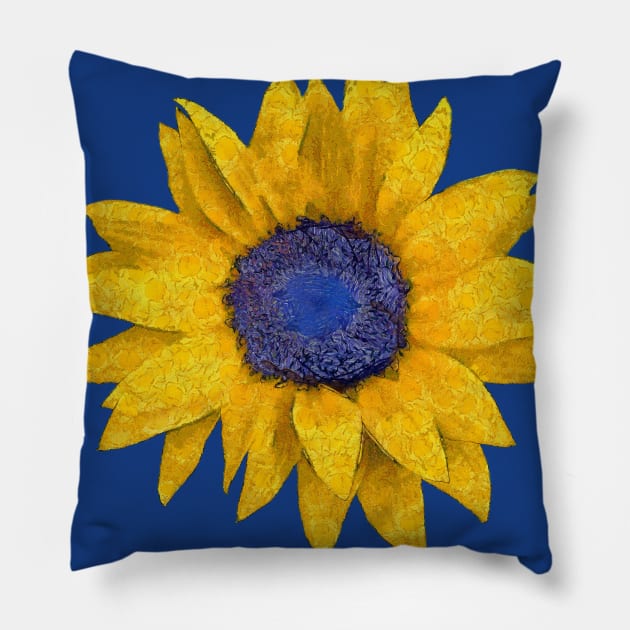 Sunflower Pillow by CatyArte