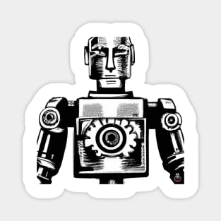 Retro Robot T-Shirt 3: A Blast From the Past With Future Flair T-Shirt Magnet