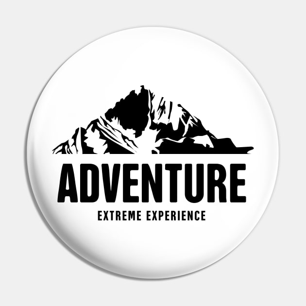 Adventure - Extreme Experience - Camping & Outdoor Pin by LR_Collections