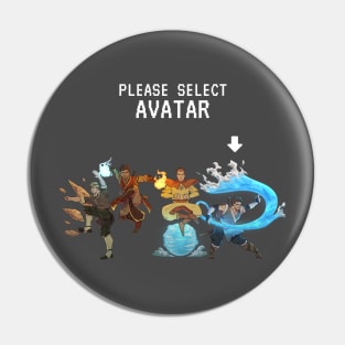 Character Choice: Water Avatar Pin