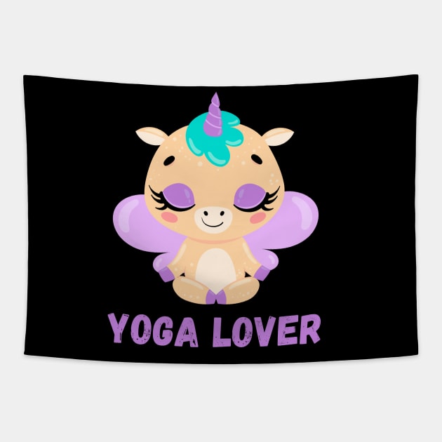 Funny Yoga Lover Tapestry by merysam