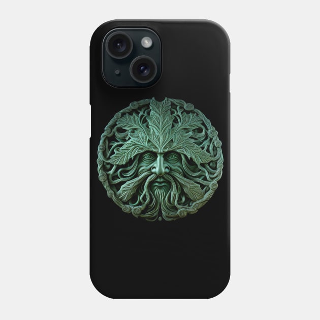 The Green Man Phone Case by Hiraeth Tees