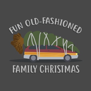 Fun Old-Fashioned Family Christmas T-Shirt