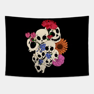 Skull Bouquet Tapestry