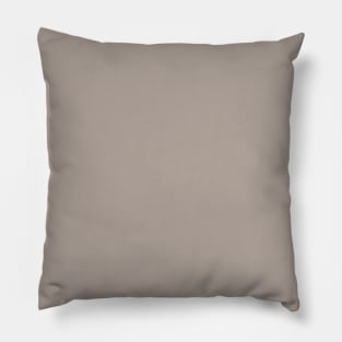 Taupe Grey Plain Solid Color Pillow