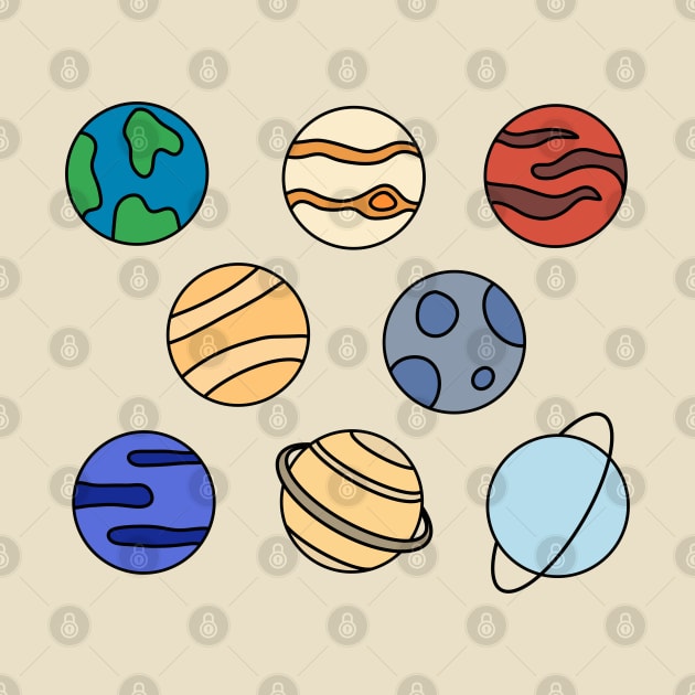 Solar System Planets by DrawAHrt