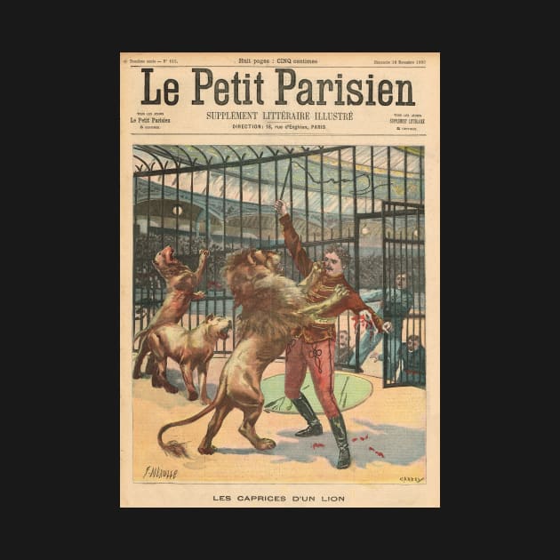 Les Caprices D'un Lion / Lion Tamer Georges Marck mauled in 1900 by artfromthepast