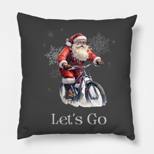 Let’s Go Santa Pillow by SugarPineDesign