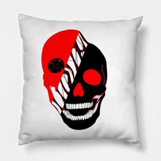 Slashed skull Pillow