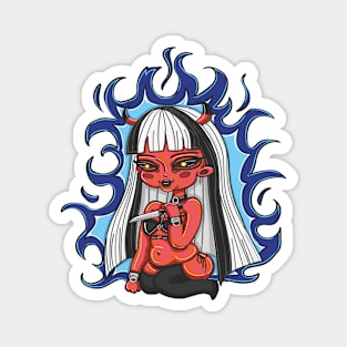 devil hoe Magnet