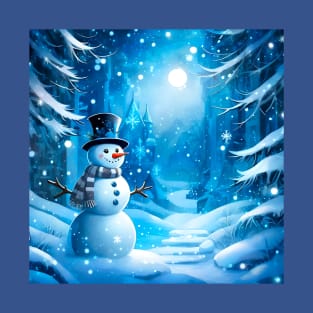 New Year's Snowman: Journey to a Magic Winter Fairy Tale T-Shirt