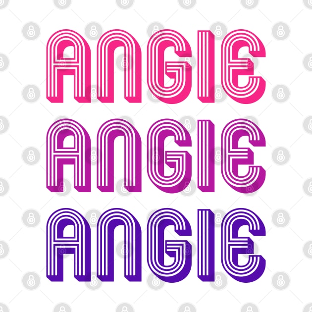 Angie - Retro Minimal Line Pattern by Fusti